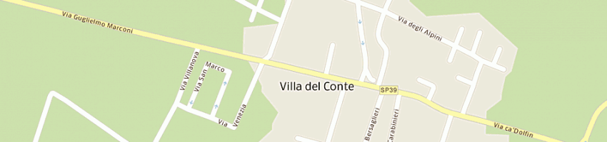 Mappa della impresa cogo brunetto a VILLA DEL CONTE