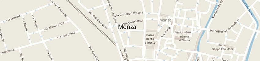 Mappa della impresa del corno e associati sas di cristina del cornoe c a MONZA