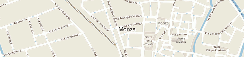 Mappa della impresa monza fashion srl a MONZA