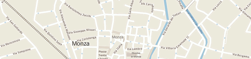 Mappa della impresa societa' pubblicitaria editoriale a MONZA
