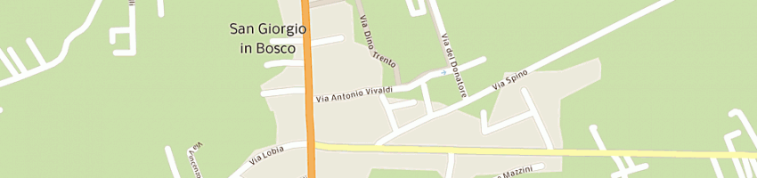 Mappa della impresa wega (srl) a SAN GIORGIO IN BOSCO