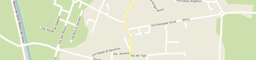 Mappa della impresa top verniciatura sas di marcato giuseppe a LOREGGIA