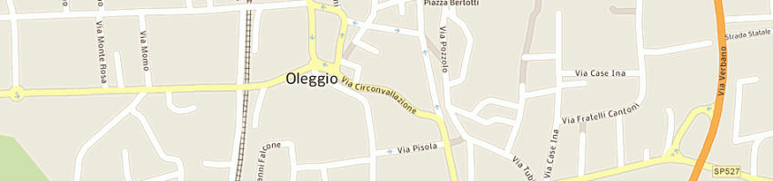 Mappa della impresa pizzeria la rosa dei venti a OLEGGIO