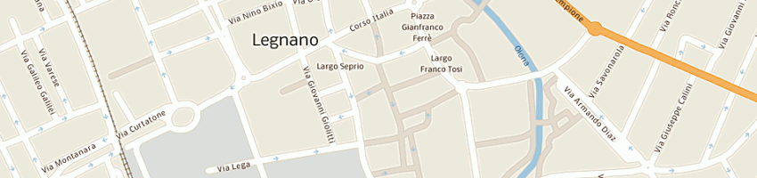 Mappa della impresa poste italiane spa a LEGNANO
