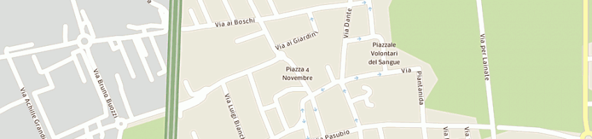 Mappa della impresa bar trattoria pizzeria baffo a ORIGGIO