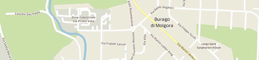 Mappa della impresa fratelli margutti srl a BURAGO DI MOLGORA