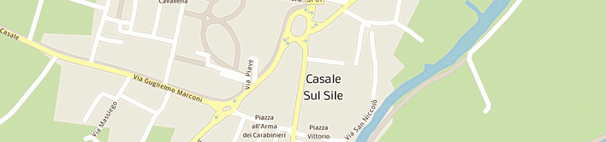 Mappa della impresa officina meccanica casalese (snc) a CASALE SUL SILE