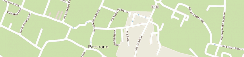 Mappa della impresa celestino di franceschini ariberto a PASSIRANO