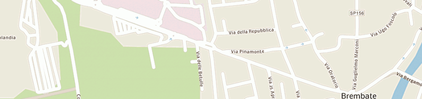 Mappa della impresa associazione ricreativa culturale italiana a BREMBATE