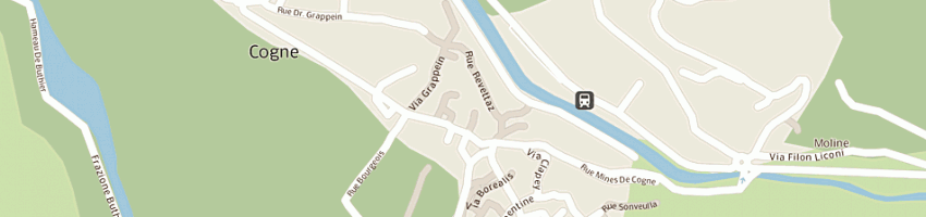Mappa della impresa residence pavou a COGNE
