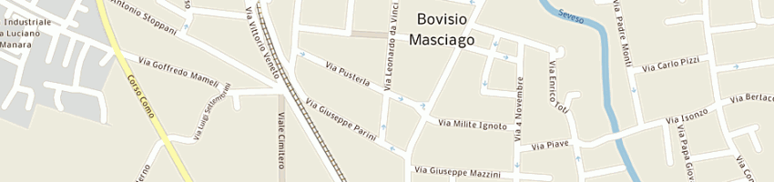 Mappa della impresa bazzani international group srl a BOVISIO MASCIAGO