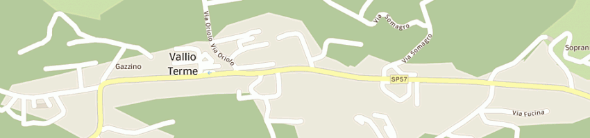 Mappa della impresa municipio a VALLIO TERME