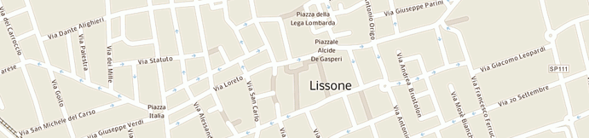 Mappa della impresa comune di lissone palazzo terragni a LISSONE
