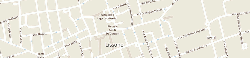 Mappa della impresa pozzi mariarosa a LISSONE