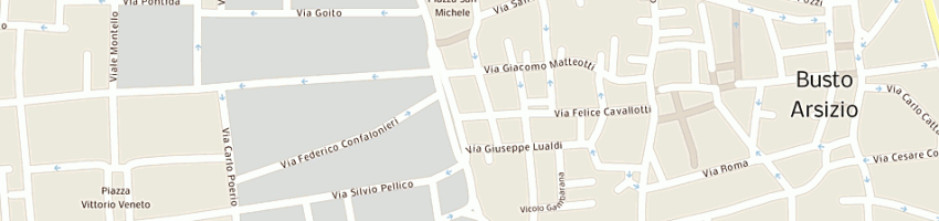 Mappa della impresa studio legale associato parachini-villa a BUSTO ARSIZIO