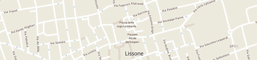 Mappa della impresa poste italiane spa a LISSONE