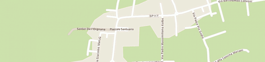 Mappa della impresa ristorante al santuario a URGNANO