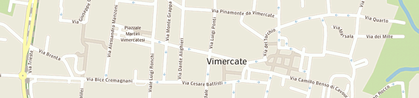 Mappa della impresa centro orientamento immigrati a VIMERCATE