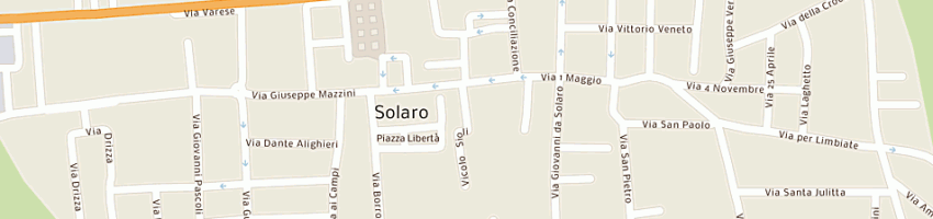 Mappa della impresa borroni massimo luigi a SOLARO