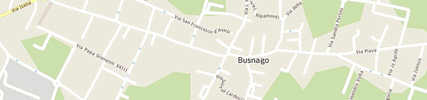 Mappa della impresa puntocasa sas di brioschi maurizio e c a BUSNAGO