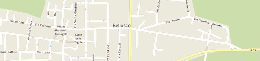 Mappa della impresa g services di grassi paolo a BELLUSCO