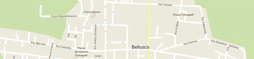 Mappa della impresa associazione polisportiva bellusco a BELLUSCO