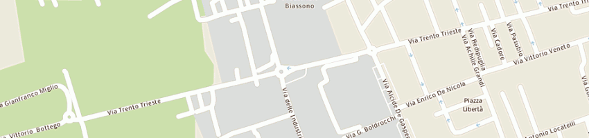 Mappa della impresa cinque pini srl a BIASSONO