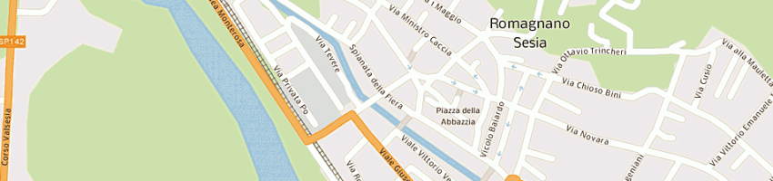 Mappa della impresa compagnia italiana nord materassi a ROMAGNANO SESIA