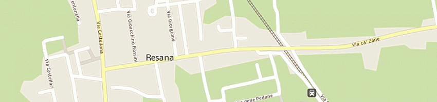 Mappa della impresa pizzeria trattoria da asporto al passaggio a RESANA
