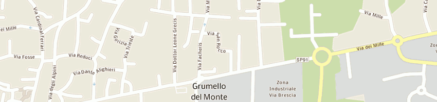 Mappa della impresa sertori aldo a GRUMELLO DEL MONTE