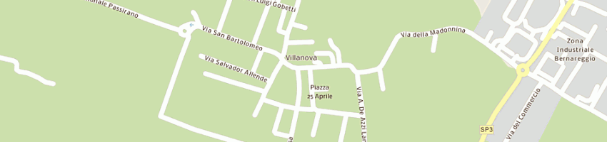 Mappa della impresa ristorante pizzeria al mulino snc di guarini andrea e c a BERNAREGGIO