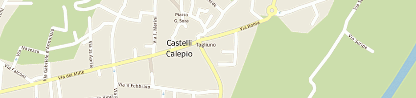 Mappa della impresa novali alessandro snc a CASTELLI CALEPIO