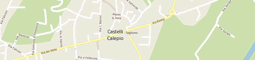 Mappa della impresa zanini antonio a CASTELLI CALEPIO
