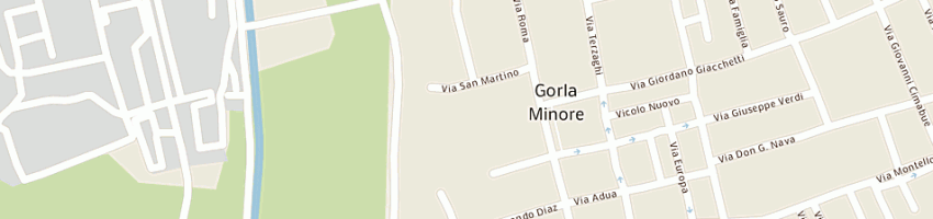 Mappa della impresa municipio a GORLA MINORE