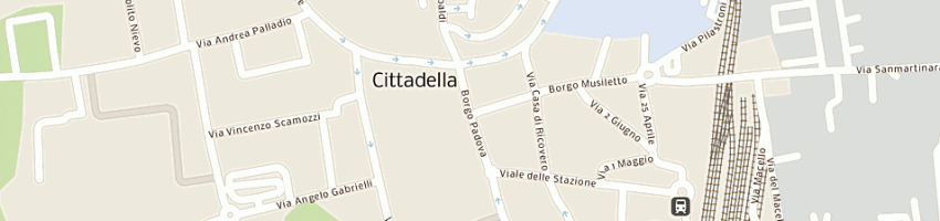 Mappa della impresa bar venezia a CITTADELLA