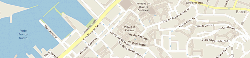 Mappa della impresa studio associato di palazzo fontana a TRIESTE