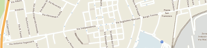 Mappa della impresa trafilerie di cittadelle (spa) a CITTADELLA