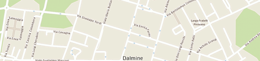 Mappa della impresa immobiliare pg di d'agostino c a DALMINE