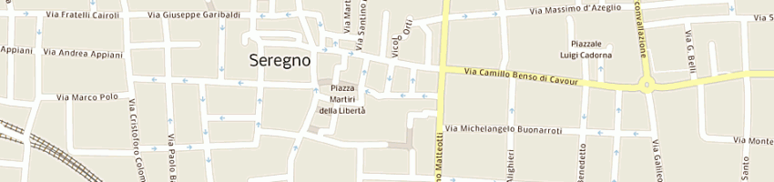 Mappa della impresa villa acconciature (snc) a SEREGNO
