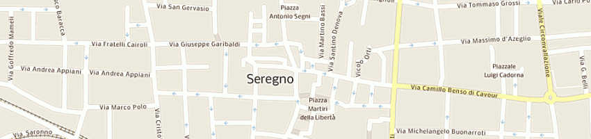 Mappa della impresa boy's town di capellini nadia a SEREGNO