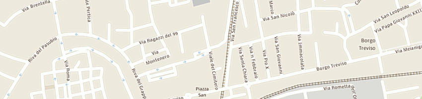 Mappa della impresa comune di padova interventi sociali cimitero maggiore a PADOVA