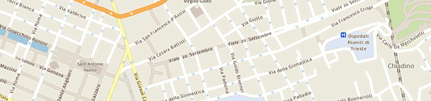 Mappa della impresa pasticceria gelateria siciliana di gangemi salvatore a TRIESTE