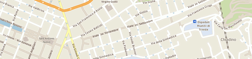 Mappa della impresa cartoleria al viale a TRIESTE