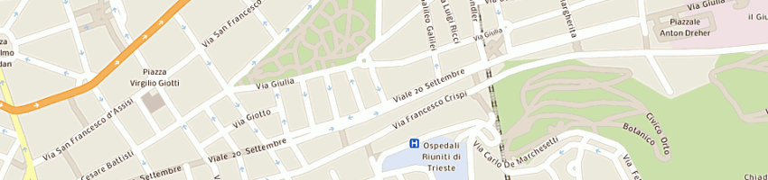 Mappa della impresa osteria da roby a TRIESTE