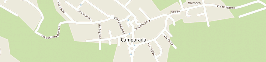 Mappa della impresa panificio salumeria perego emanuele a CAMPARADA