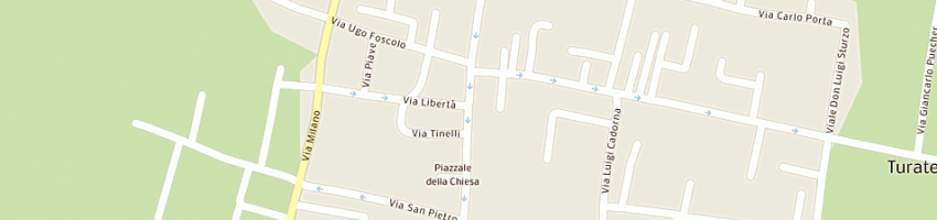 Mappa della impresa municipio centro anziani a TURATE