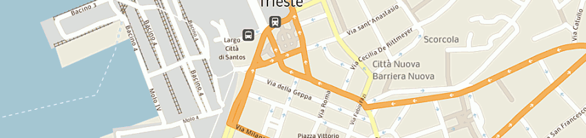 Mappa della impresa mediachem srl a TRIESTE