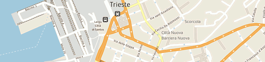 Mappa della impresa cellini srl residenza polifunzionale a TRIESTE