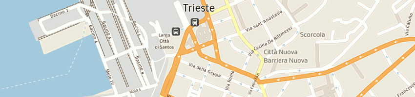 Mappa della impresa settimo costruzioni generali srl a TRIESTE