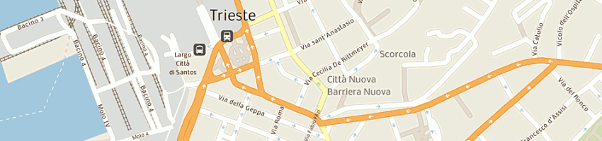 Mappa della impresa botteri elena a TRIESTE